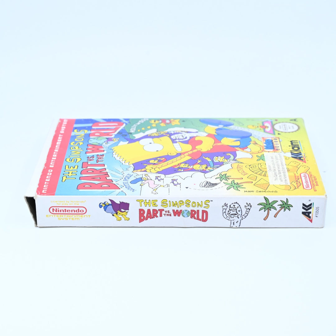 The Simpsons Bart Vs The World - NES Boxed Game - PAL - FREE POST!