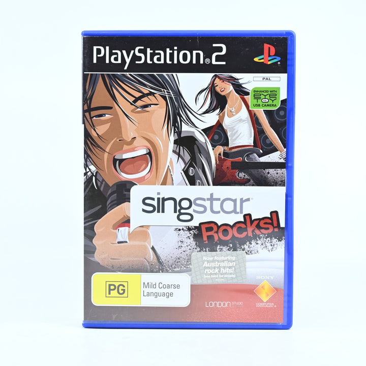 Singstar Rocks! - Sony Playstation 2 / PS2 Game + Manual - PAL