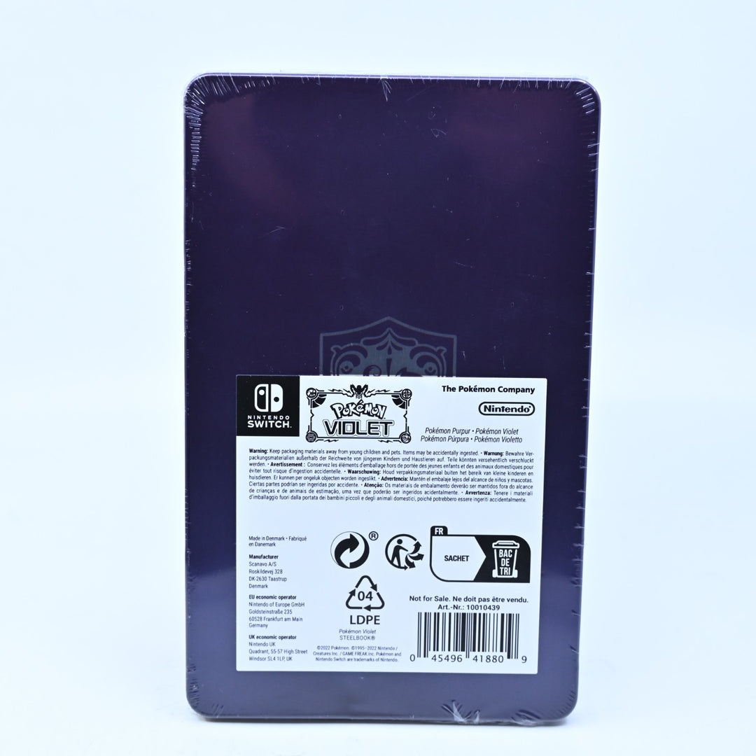 SEALED! Pokemon Violet Steelbook - Nintendo Switch Accessory - FREE POST!