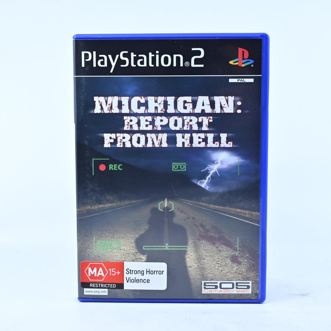 Michigan: Report from Hell - PS2 Game + Manual - PAL - MINT DISC!
