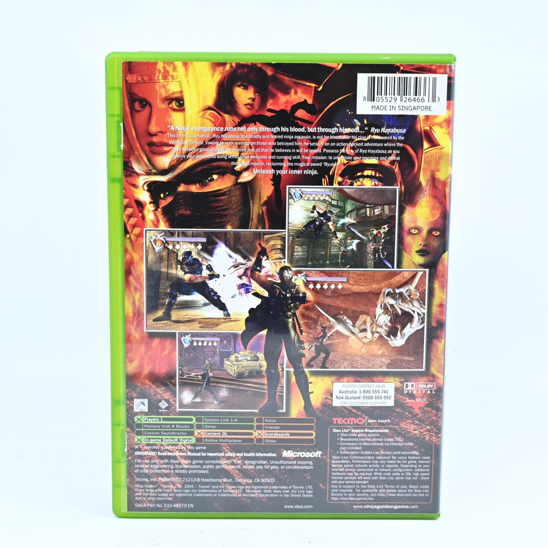Ninja Gaiden - Original Xbox Game + Manual - PAL