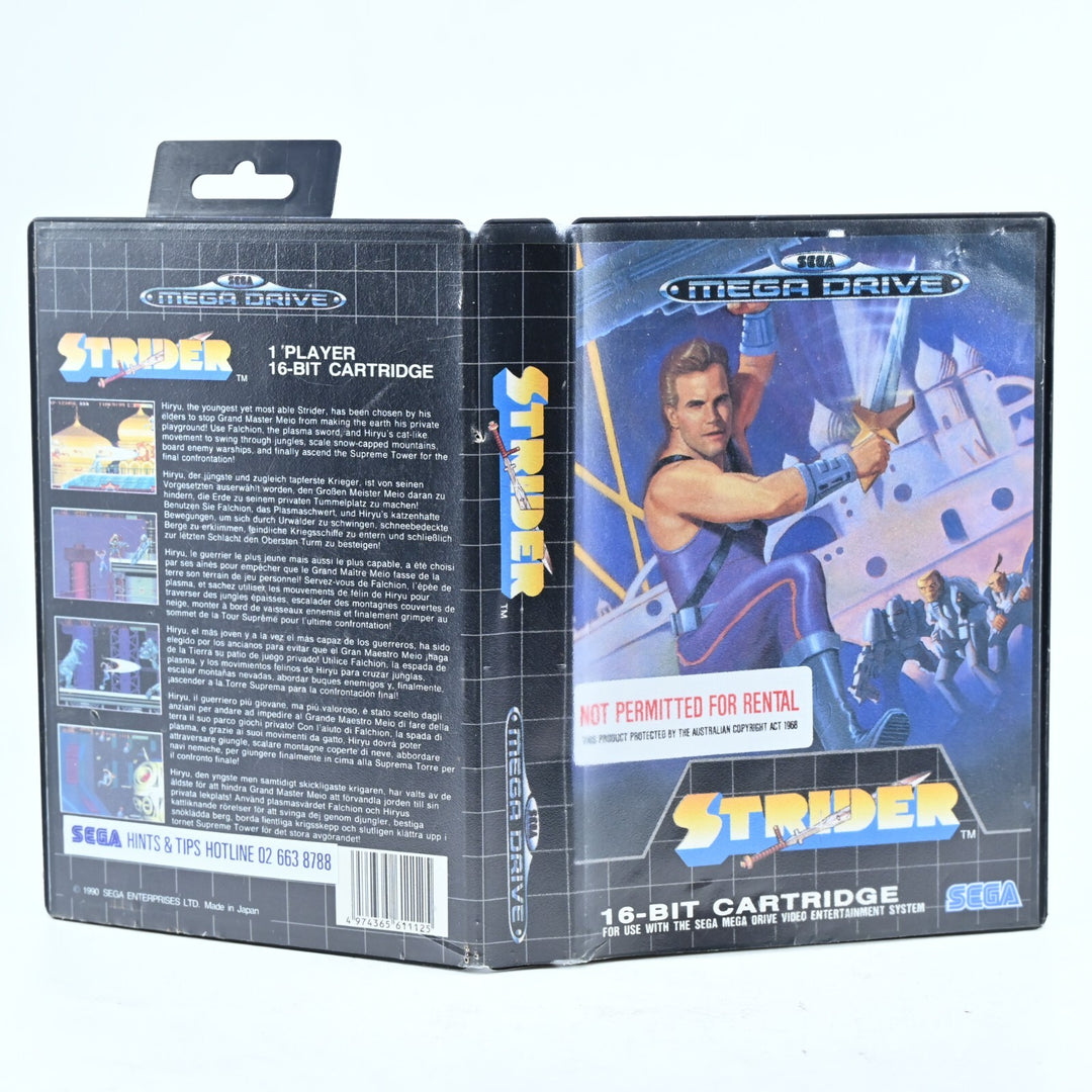Strider - Sega Mega Drive Game - No Manual - PAL - FREE POST!