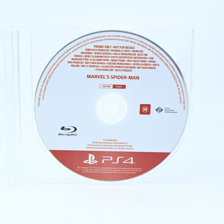 Marvel's Spider-Man - Promo Disc - PS4 Game - Disc Only - MINT DISC!