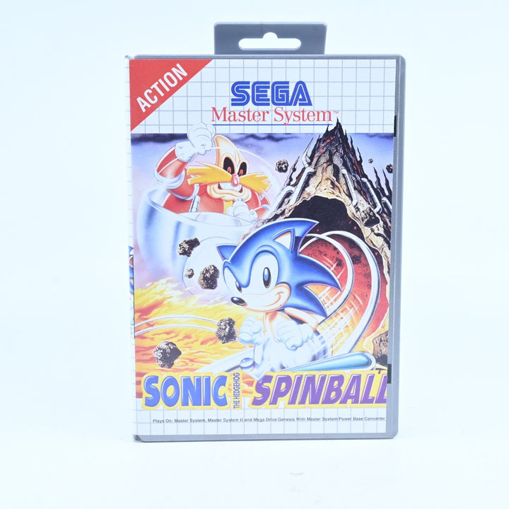 Sonic Spinball - Silver OziSoft - Sega Master System Game + Manual - PAL