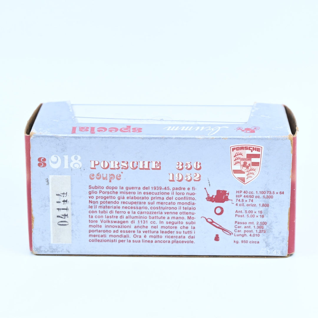 Brumm Special 1:43 Porche 356 Coupe 1952 - S018 - Targa Florio Number 32 - Car