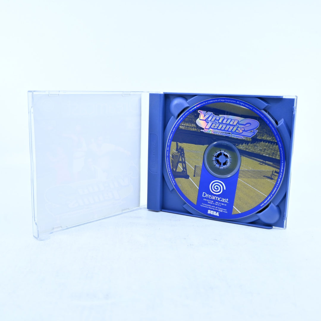 Virtua Tennis 2 - Sega Dreamcast Game + Manual - PAL - MINT DISC!