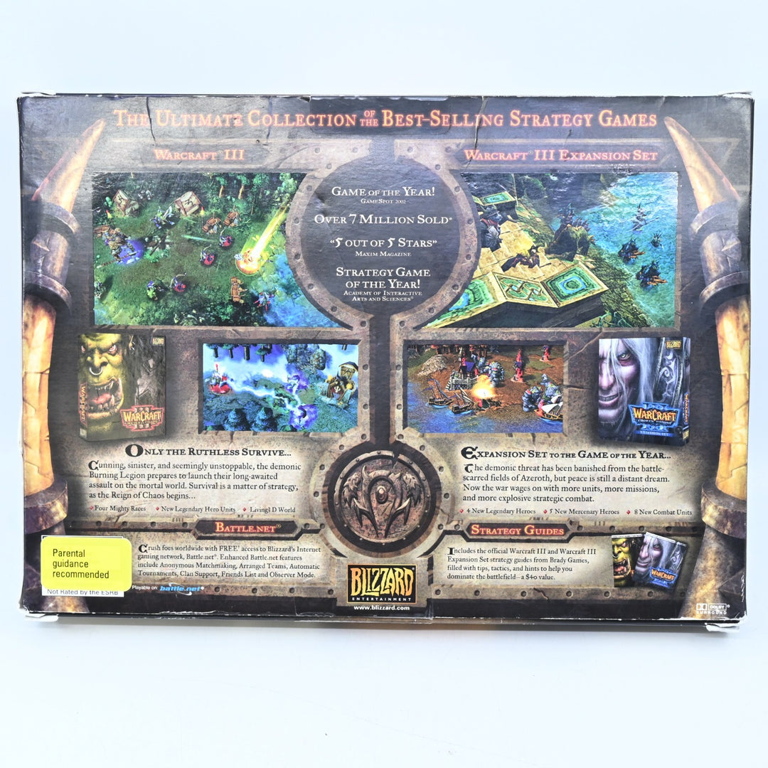 WarCraft III 3 Battle Chest + Manuals - PC / Other Game, Other Game - FREE POST!