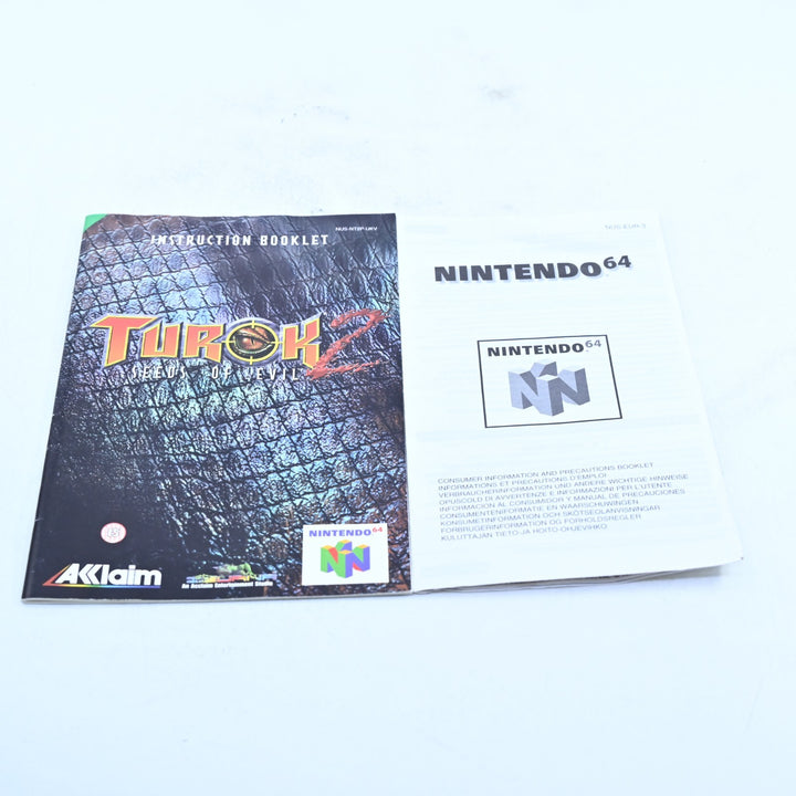 Turok 2: Seeds of Evil - N64 / Nintendo 64 Boxed Game - PAL - FREE POST!