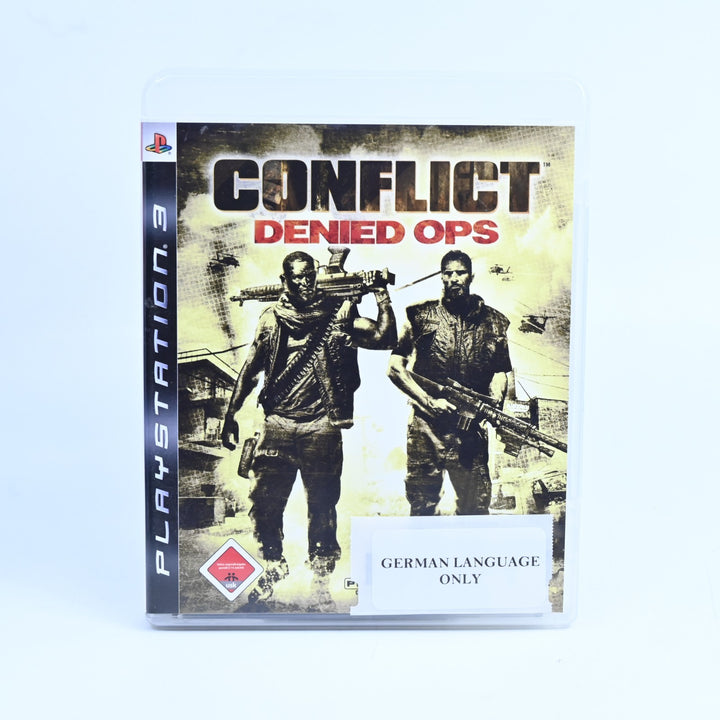 Conflict Denied Ops - PS3 Game + Manual - GERMAN LANGUAGE ONLY
