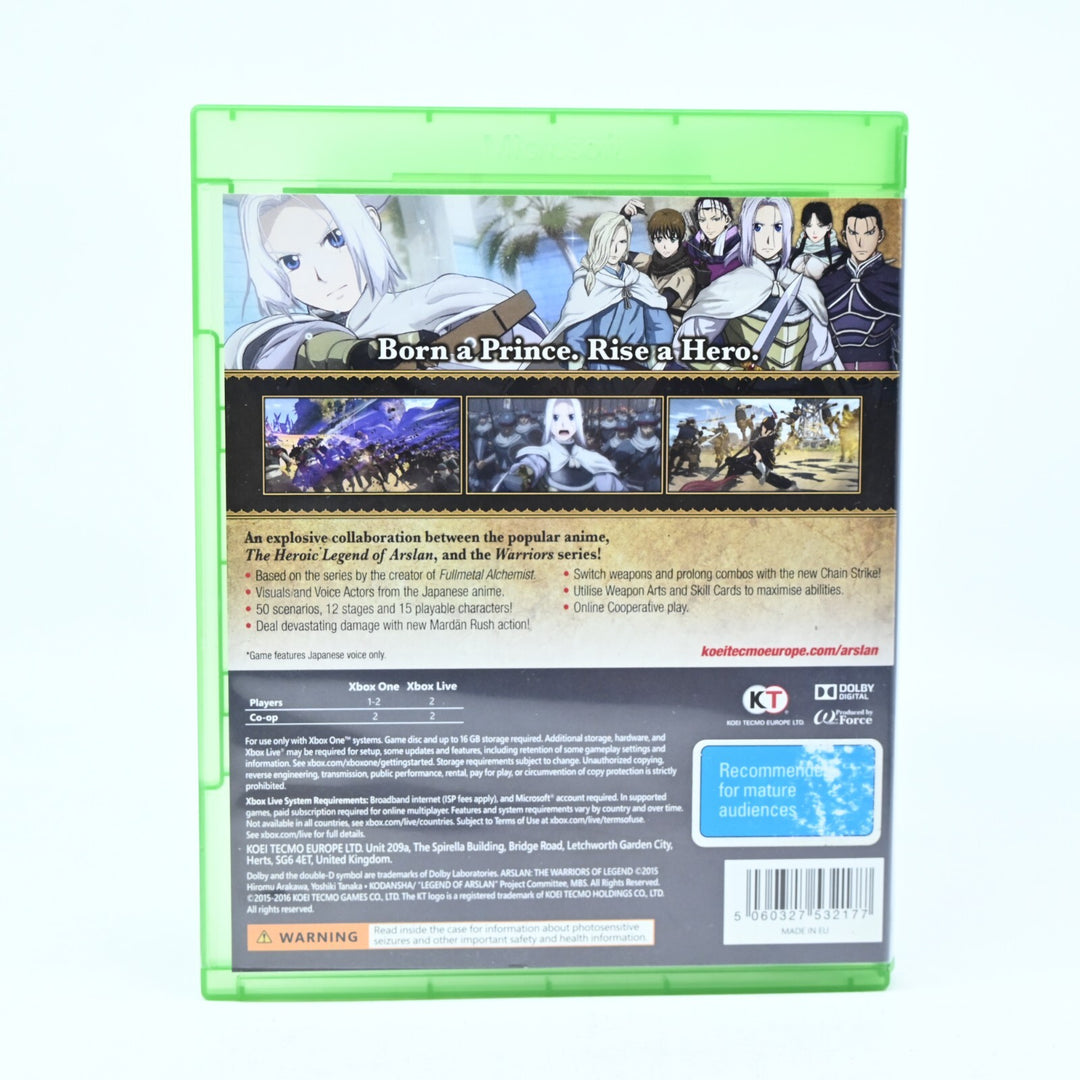 Arslan: The Warriors of Legend - Xbox One Game - PAL - FREE POST!