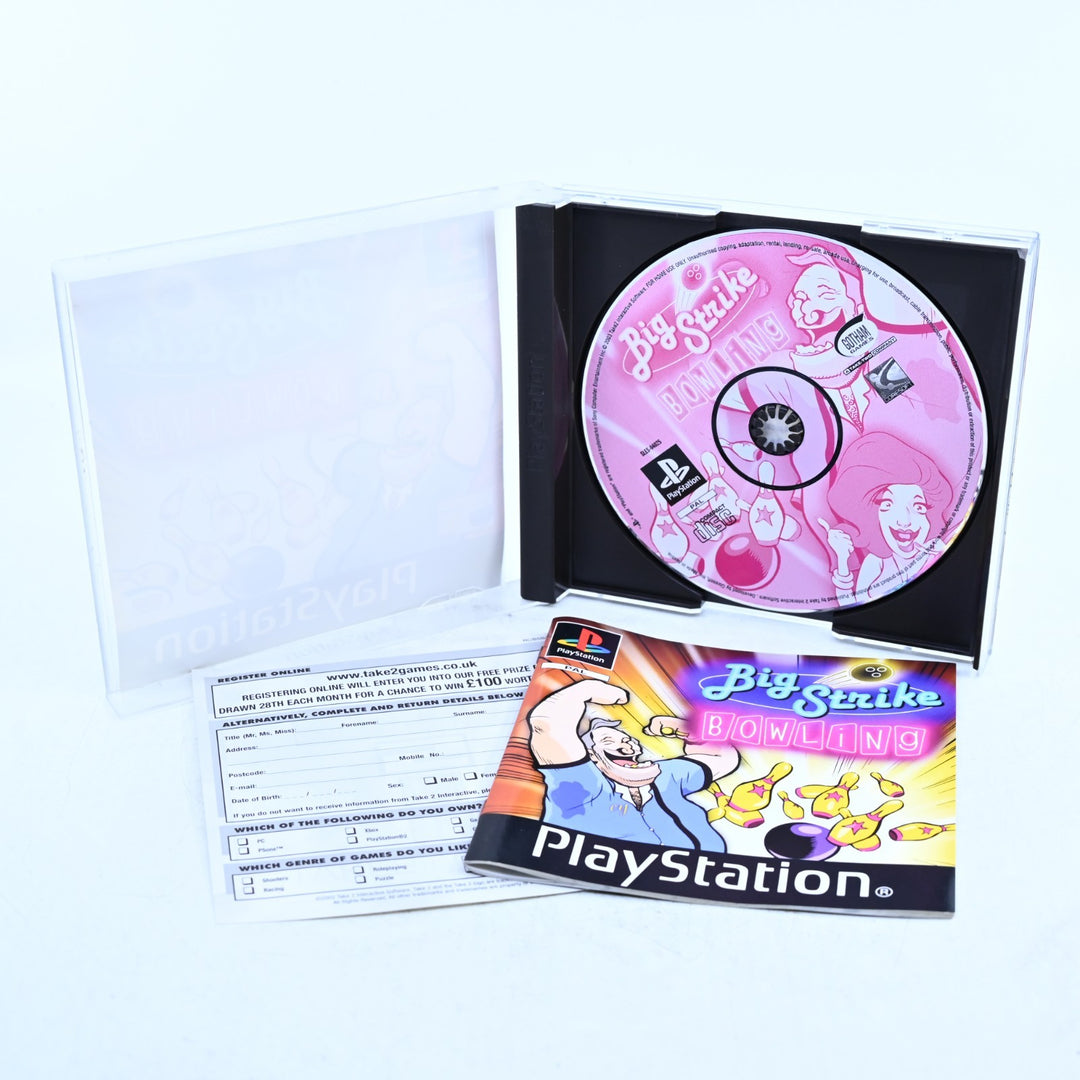 Big Strike Bowling - Sony Playstation 1 / PS1 Game + Manual - PAL - MINT DISC!