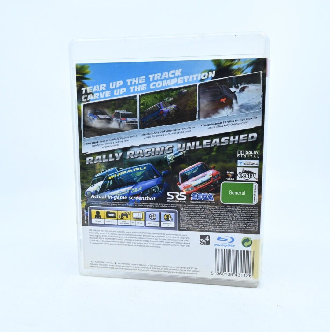Sega Rally - Sony Playstation 3 / PS3 Game + Manual - FREE POST!