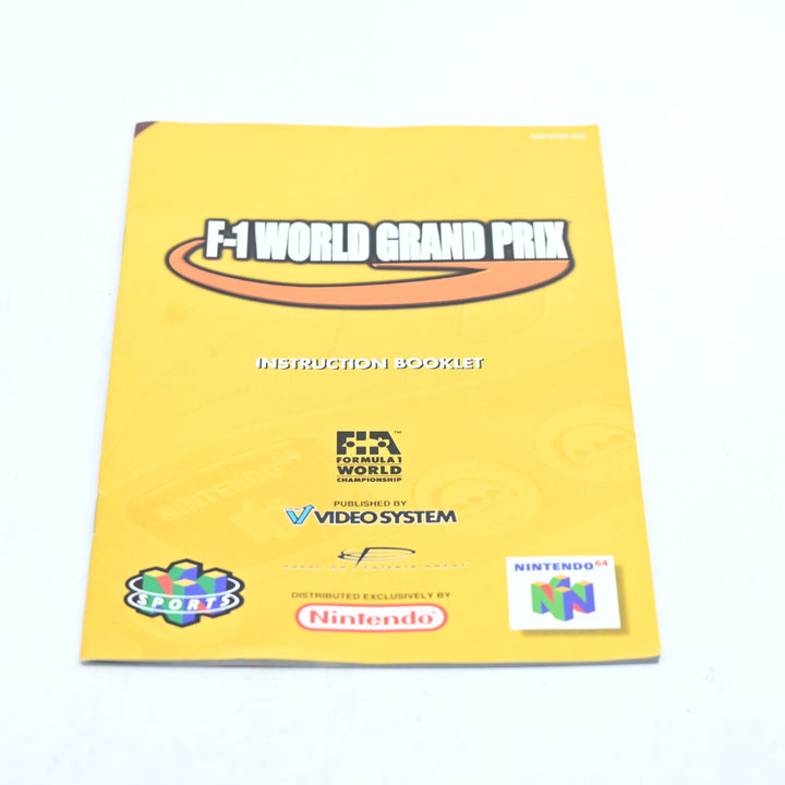 F-1 World Grand Prix - N64 / Nintendo 64 Boxed Game - PAL - FREE POST!