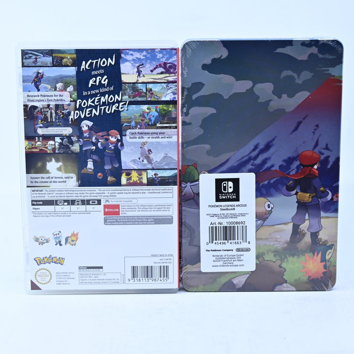 Pokemon Legends: Arceus - Nintendo Switch Game + SEALED Steelbook - FREE POST!