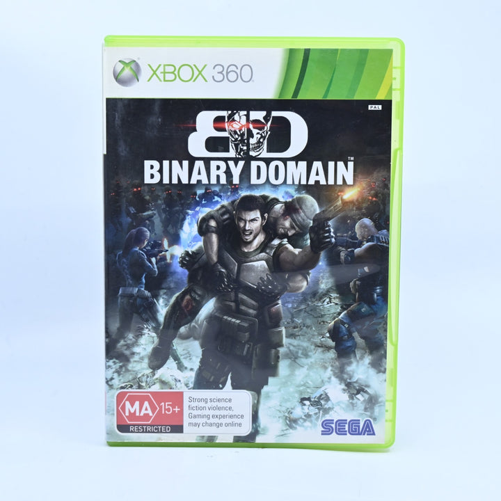 Binary Domain - Xbox 360 Game + Manual - PAL - MINT DISC!
