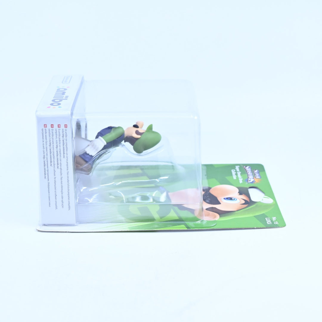 SEALED! Luigi Amiibo No. 15 - Super Smash Bros. Collection - Toy