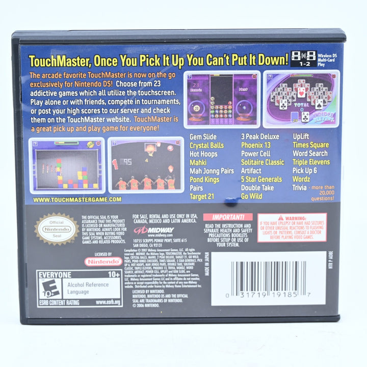 TouchMaster - Nintendo DS Game - NTSC-U + Manual - FREE POST!
