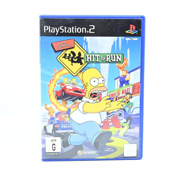 The Simpsons Hit & Run - Sony Playstation 2 / PS2 Game + Manual - MINT DISC!