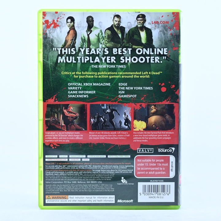 Left 4 Dead - GOTY Edition - Xbox 360 Game + Manual - PAL - MINT DISC!