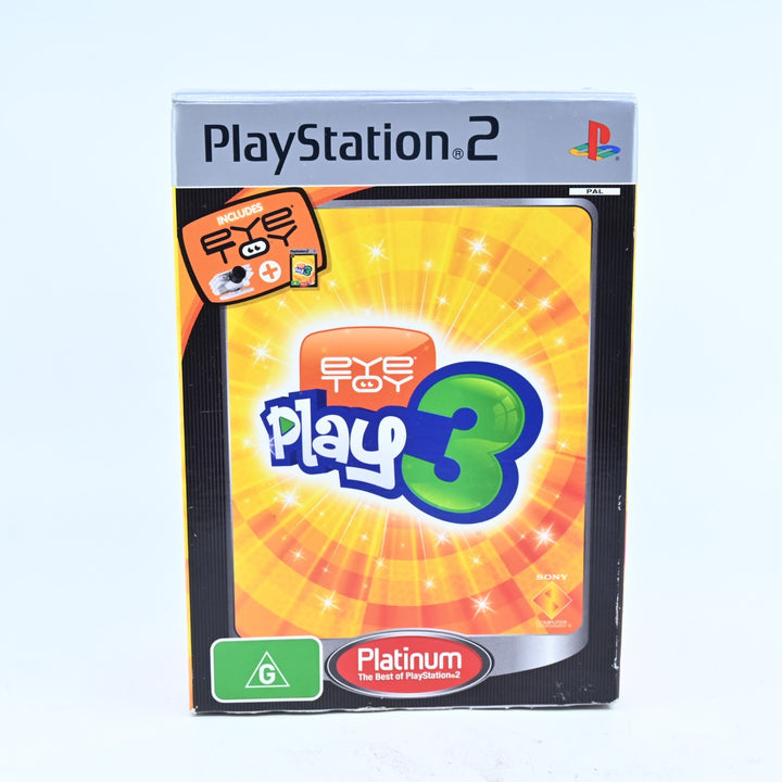 EyeToy Play 3 Camera Bundle - Sony Playstation 2 / PS2 Game + Manual - PAL