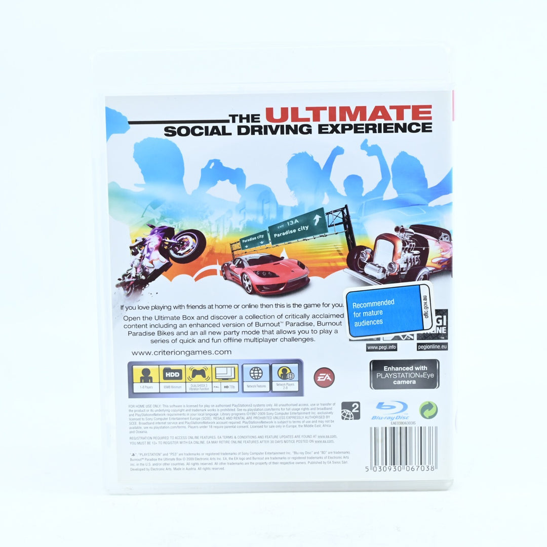 Burnout Paradise: The Ultimate Box - Sony Playstation 3 / PS3 Game - FREE POST!