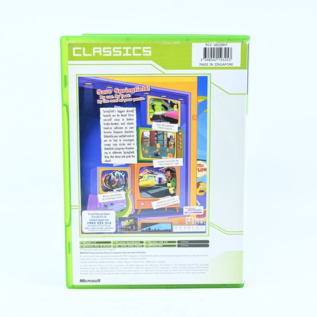 The Simpsons Hit & Run - Xbox Game - PAL - MINT DISC!
