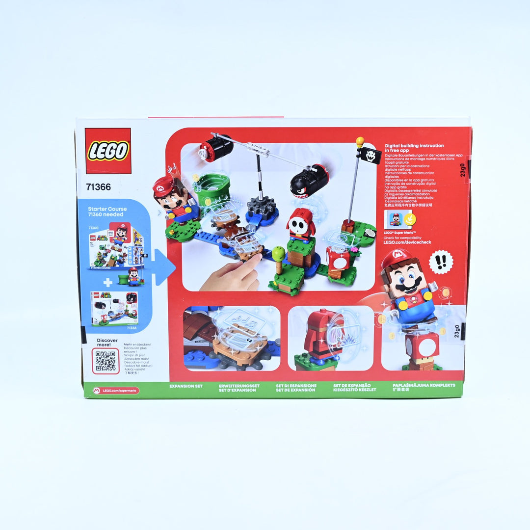 SEALED! LEGO 71366 Boomer Bill Barrage - Super Mario Expansion Set - Toy