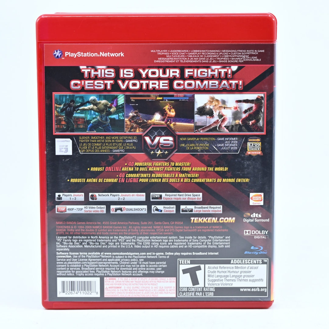 Tekken 6 - Sony Playstation 3 / PS3 Game + Manual - American/Region Free!