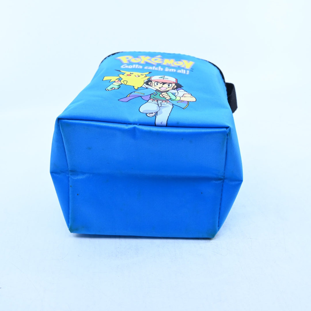 Vintage Pokemon Blue Carry Bag With Handle - 1999 - Nintendo Gameboy Accessory