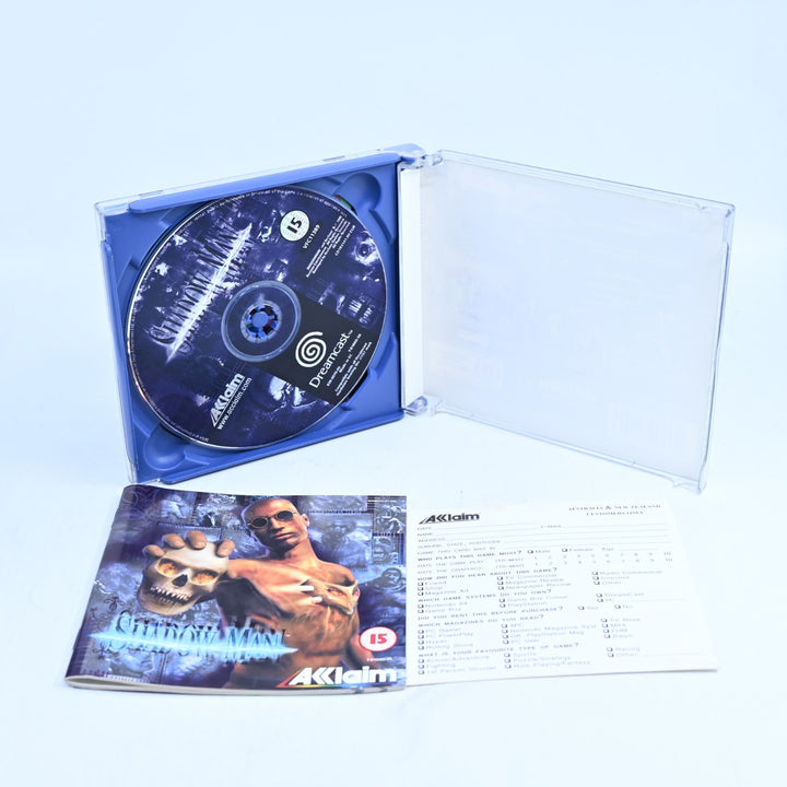 Shadow Man - Sega Dreamcast Game + Manual - No Poster - PAL - MINT DISC!