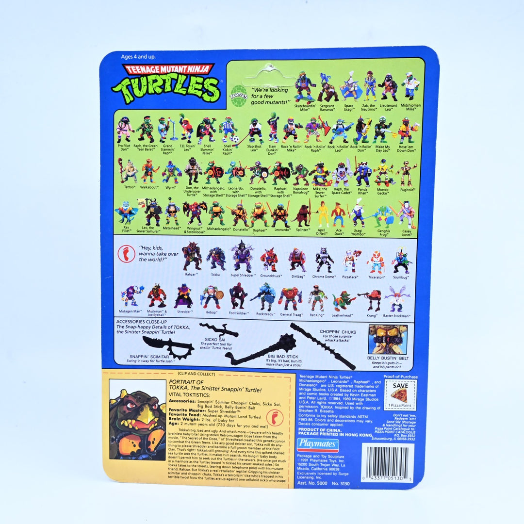 Tokka - Teenage Mutant Ninja Turtles / TMNT - Playmates 1980's Figure - Toy