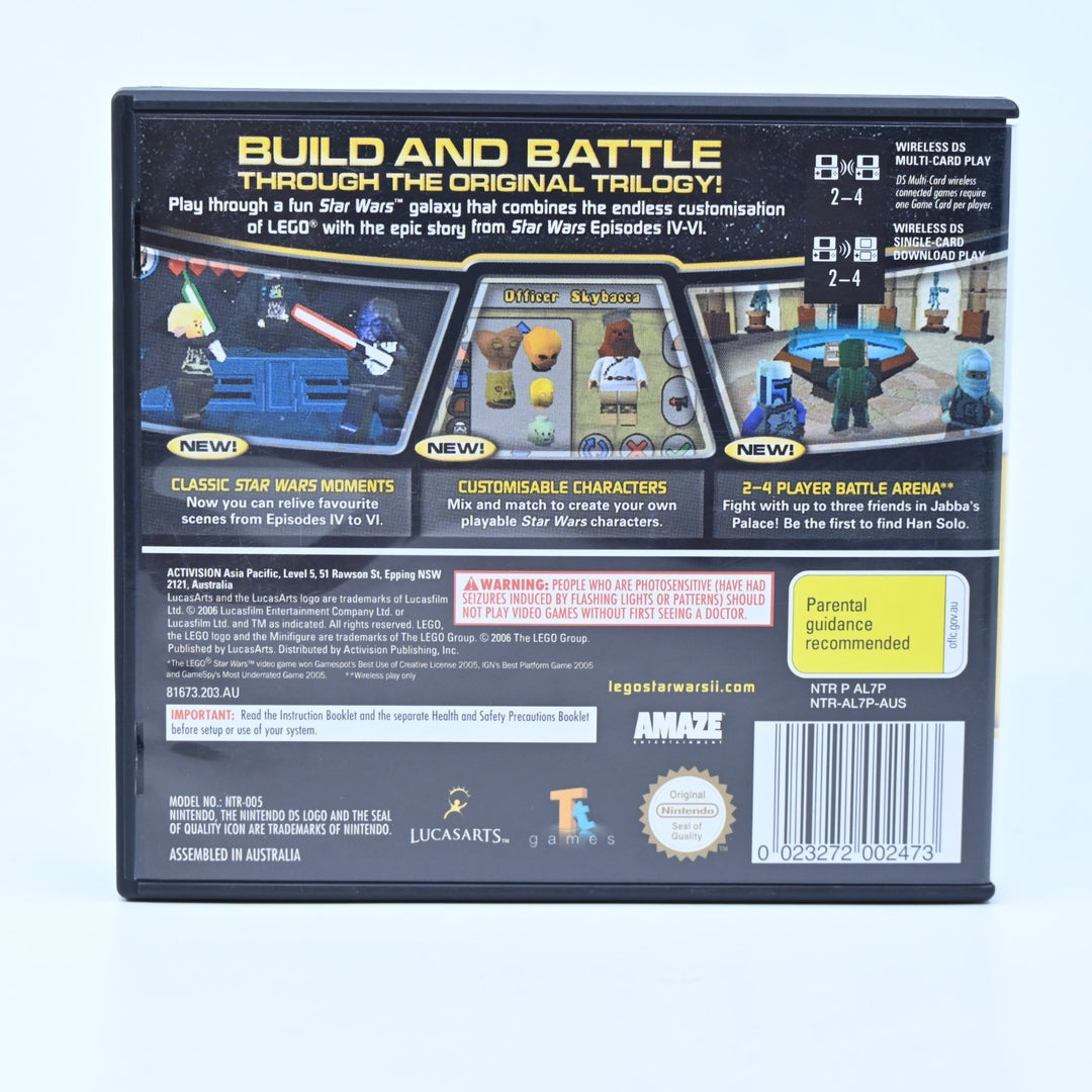 Lego Star Wars II: The Original Trilogy - Nintendo DS Game - PAL - FREE POST!