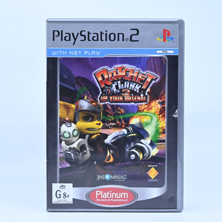 Ratchet & Clank 3: Up Your Arsenal - Sony Playstation 2 / PS2 Game + Manual