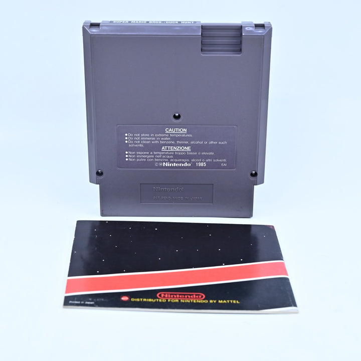Super Mario Bros / Duck Hunt - NES Game + Manual - PAL
