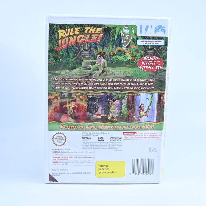 Pitfall: The Big Adventure - Nintendo Wii Game + Manual - MINT DISC!