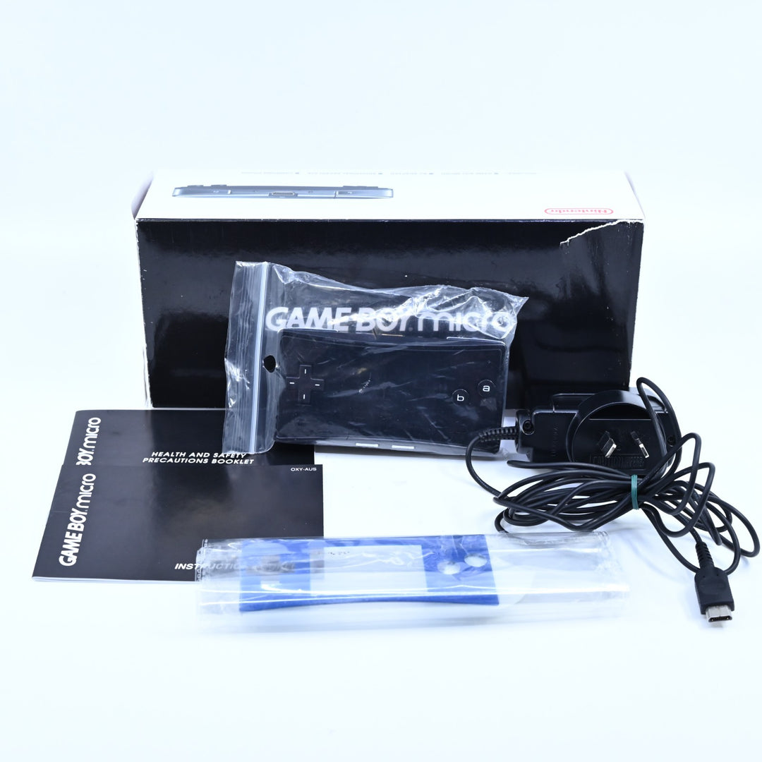 OXY-001 Black - Nintendo Gameboy Micro Boxed Console - FREE POST!