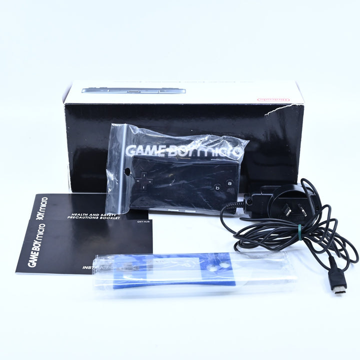 OXY-001 Black - Nintendo Gameboy Micro Boxed Console - FREE POST!