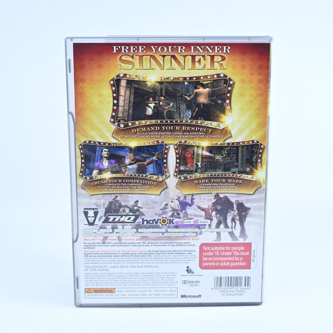 Saints Row 2 - Xbox 360 Game + Manual - PAL - MINT DISC!