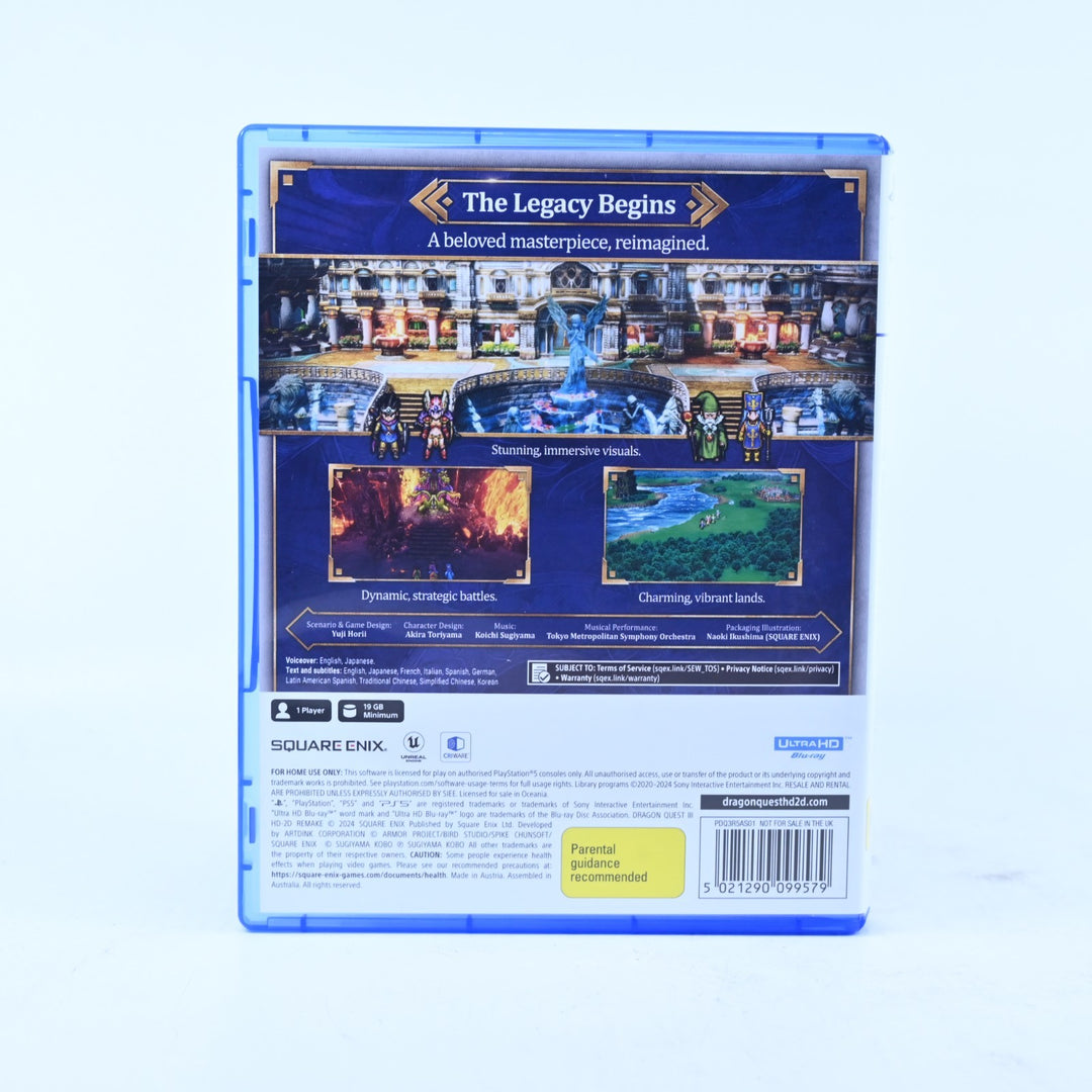 Dragon Quest III 3 HD-2D Remake - Sony Playstation 5 / PS5 Game - MINT DISC!