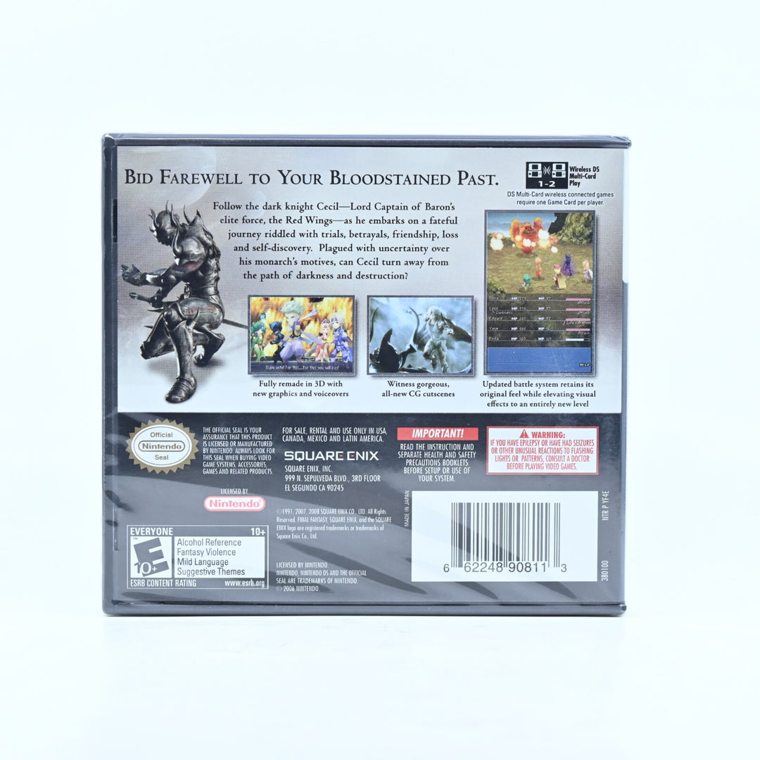 SEALED! Final Fantasy IV - Nintendo DS Game - PAL + Manual - FREE POST!