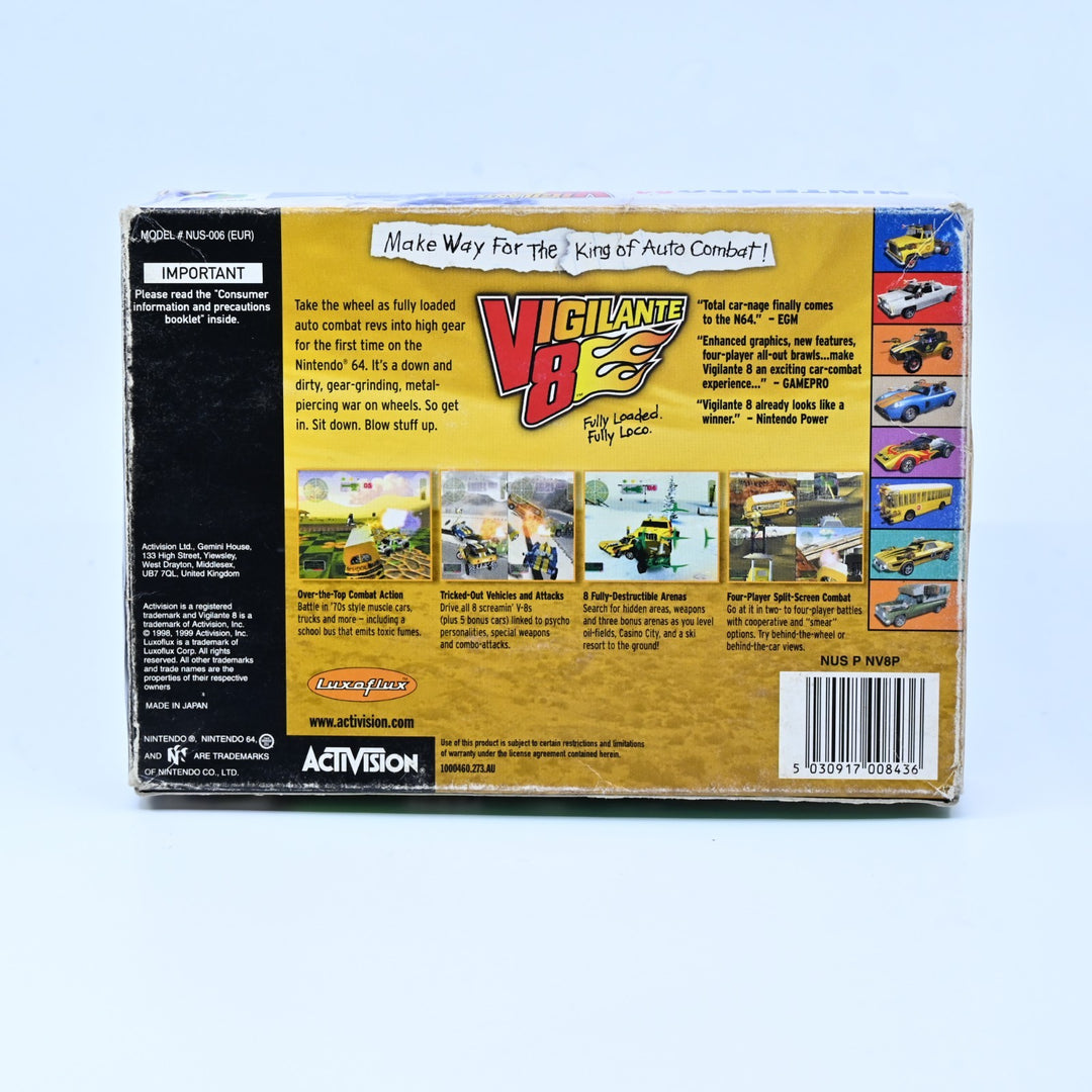 Vigilante 8 - N64 / Nintendo 64 Boxed Game - PAL - No Manual - FREE POST!