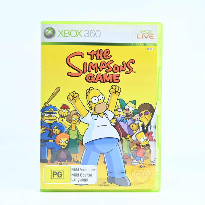 The Simpsons Game - Xbox 360 Game + Manual - PAL