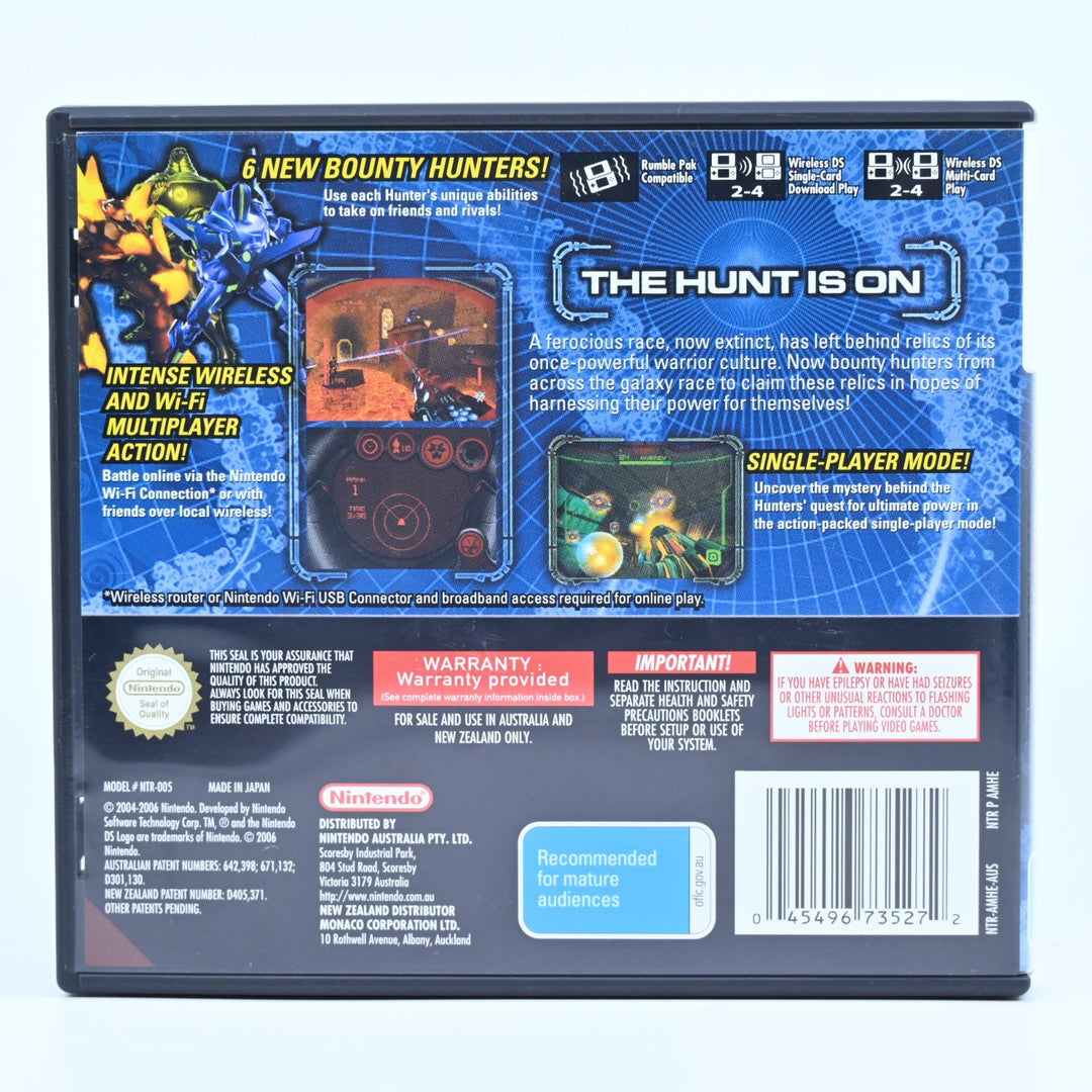Metroid Prime Hunters - Nintendo DS Game - PAL + Manual - FREE POST!