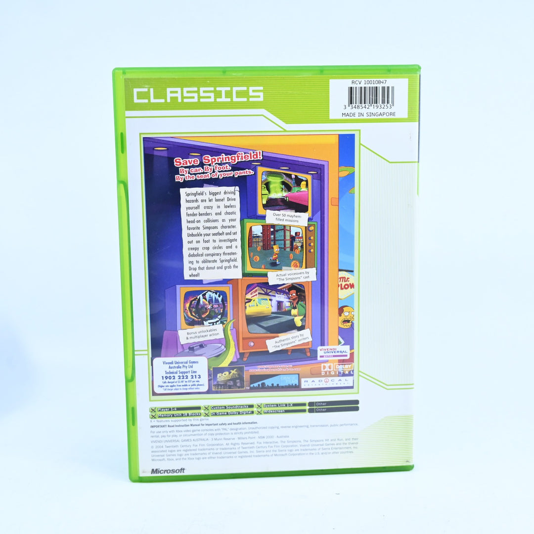 The Simpsons Hit & Run - Original Xbox Game - No Manual - PAL - MINT DISC!