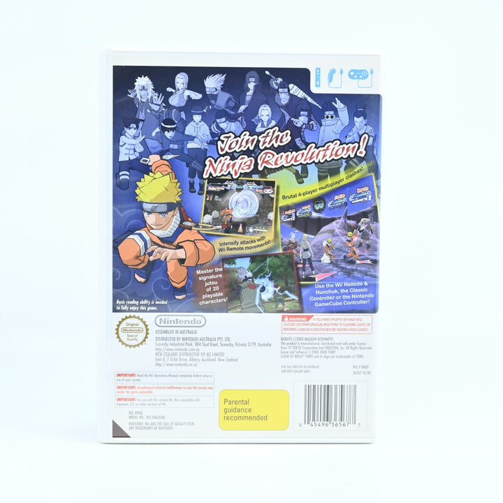 Naruto: Clash of Ninja Revolution - Nintendo Wii Game + Manual - PAL - MINT DISC