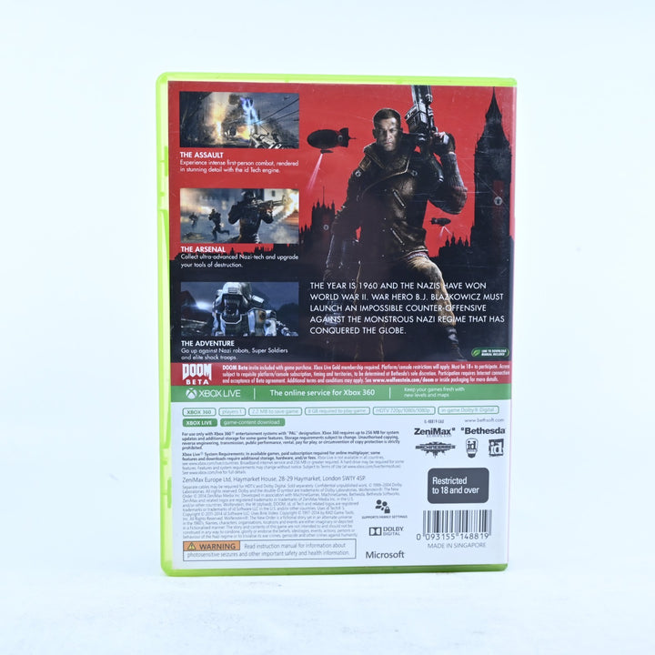 Wolfenstein The New Order - Big Case - Xbox 360 Game - No Manual - PAL