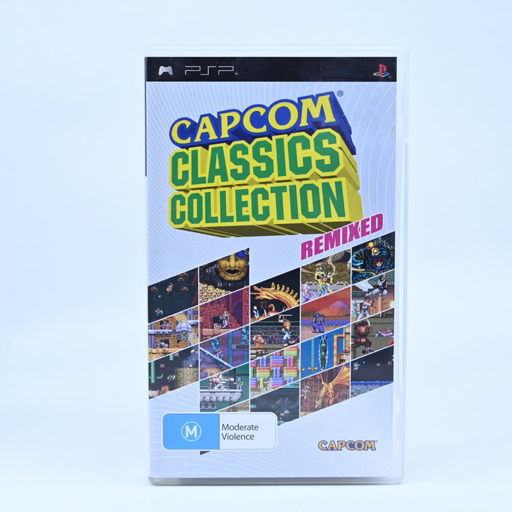 Capcom Classic Collection Remixed - Sony PSP Game + Manual - FREE POST!