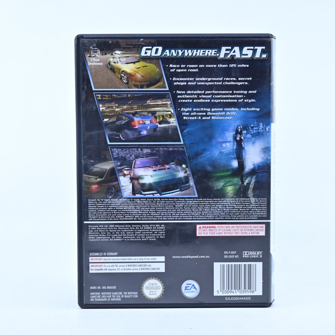 Need for Speed Underground 2 - Nintendo Gamecube Game + Manual - PAL