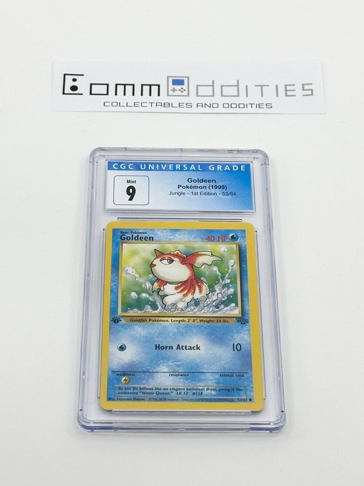 Goldeen 1st Edition CGC 9 Pokemon Card - 1999 Jungle Set 53/64 - FREE POST!