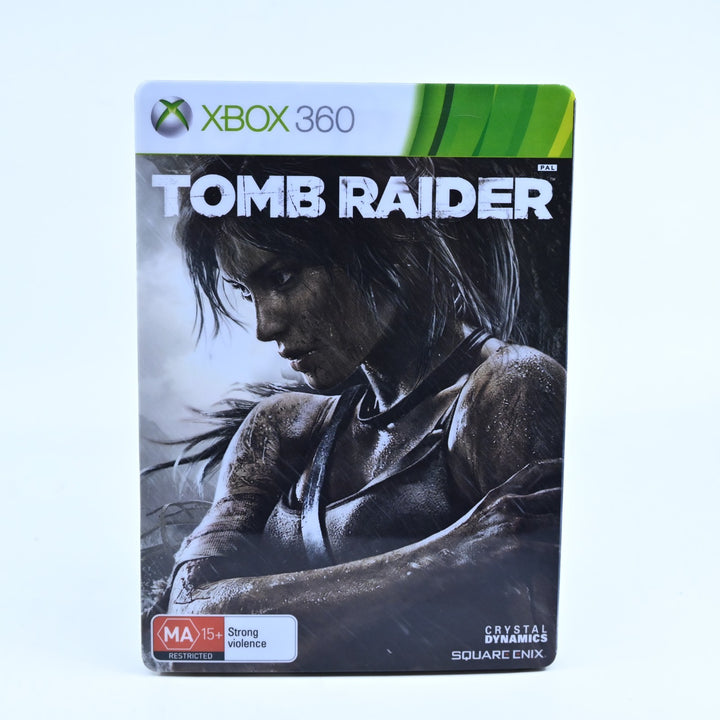 Tomb Raider - Steelbook Edition - Xbox 360 Game + Manual - PAL - MINT DISC!